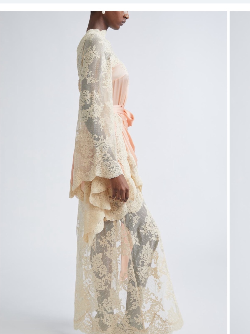 Zimmermann Hypnotic Drape Lace & Satin Dress - Picture 8 of 10